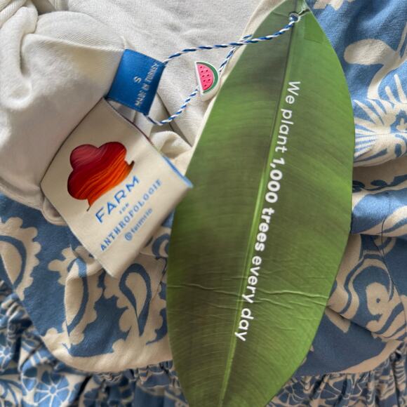 Farm Rio x Anthropologie Printed V-Neck Puff-Sleeve Maxi Dress - Picture 7 of 7